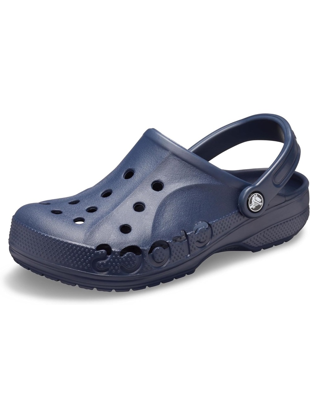 CROCS Navy Classic Baja Clog Heel Strap Unisex Size Boys or Mens 7 Women’s 9 EUC